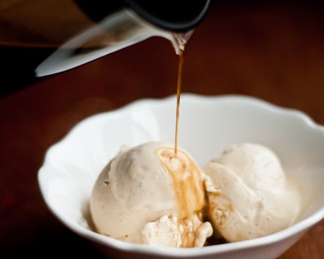 Espresso over gelato is the perfect ending for a warm-weather meal