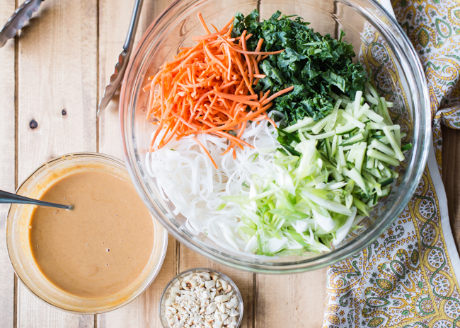 peanut noodles with vegetables