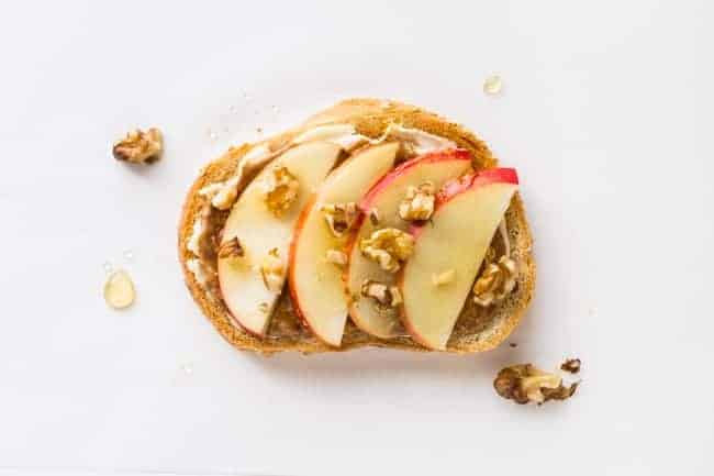 5 Tasty Healthy Toast Recipes to Try - Apple Honey Walnut