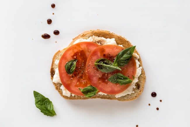 5 Tasty Healthy Toast Recipes to Try - Ricotta Tomato Basil