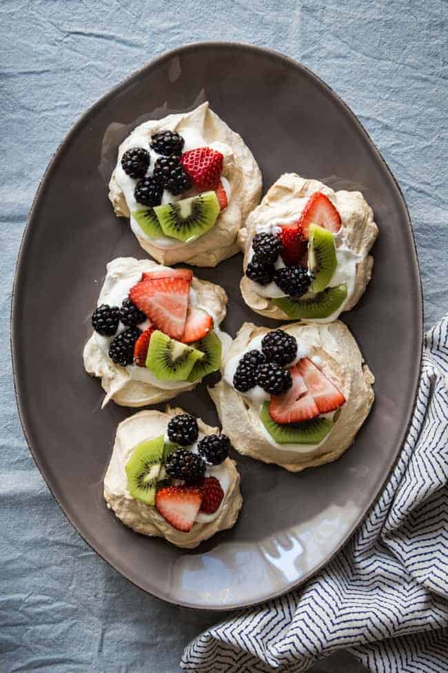 Spring Fruit Pavlovas