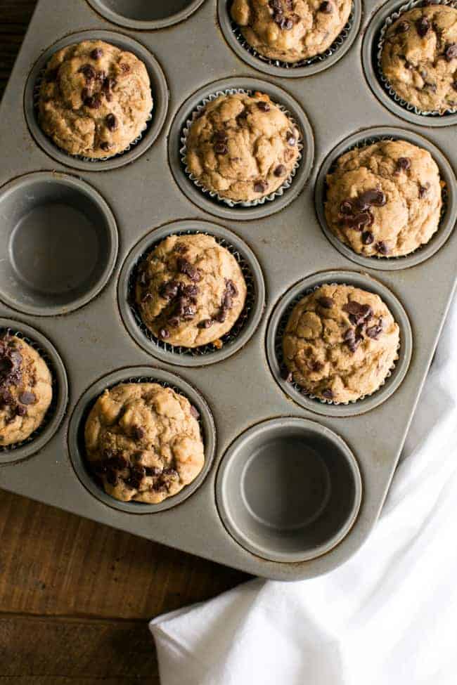 Mood-Boosting Chocolate Chip Banana Muffins