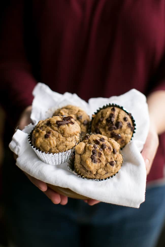 Mood-Boosting Chocolate Chip Banana Muffins