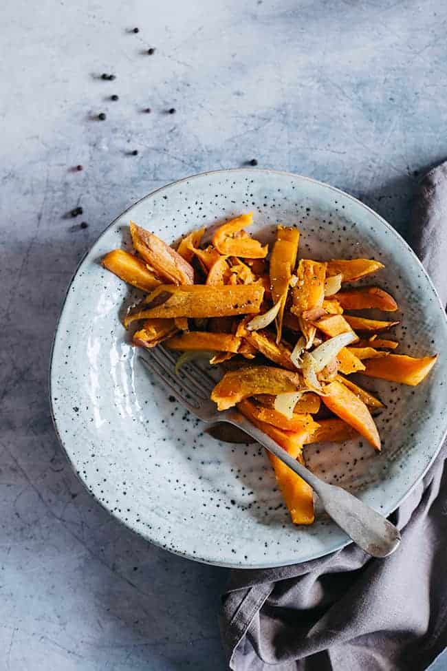 Roasted Sweet Potatoes and Onions