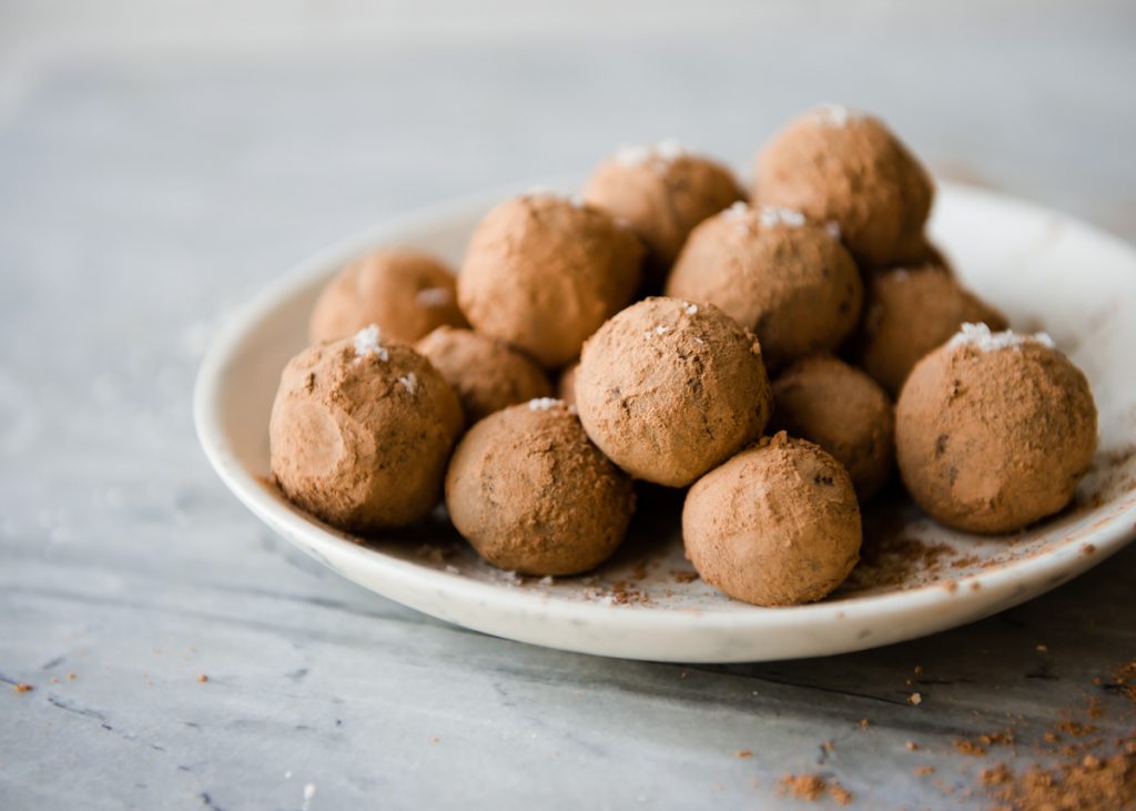 Raw Vegan Sea Salt Caramel Truffles