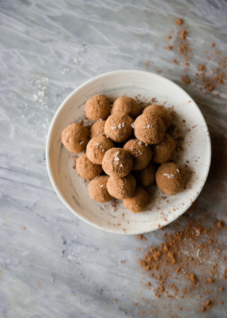 Raw Vegan Sea Salt Caramel Truffles