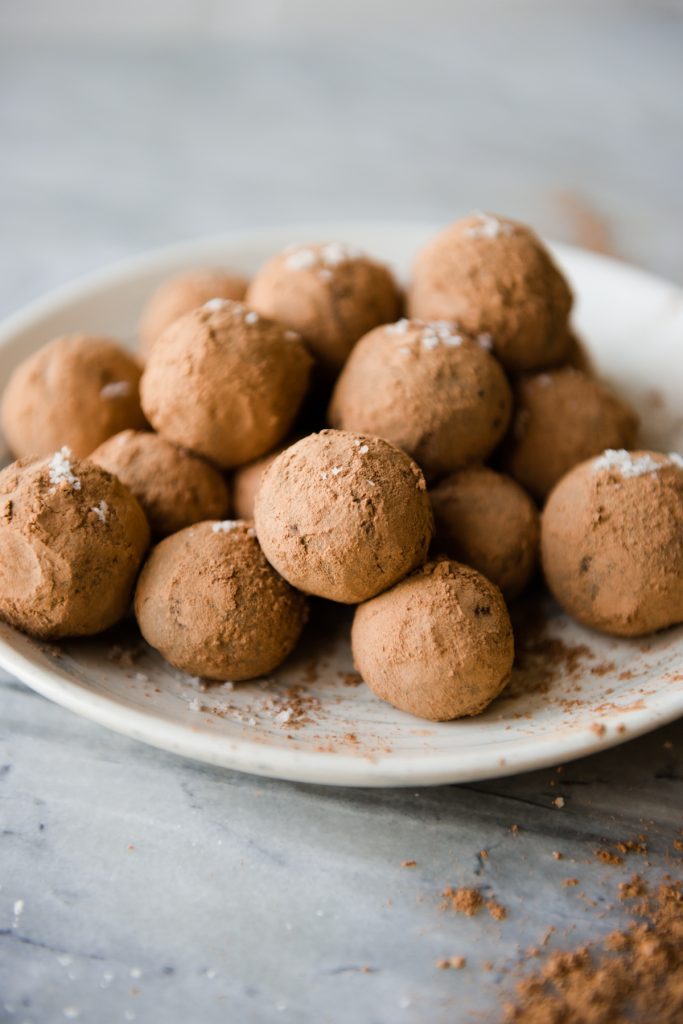 Raw Vegan Sea Salt Caramel Truffles