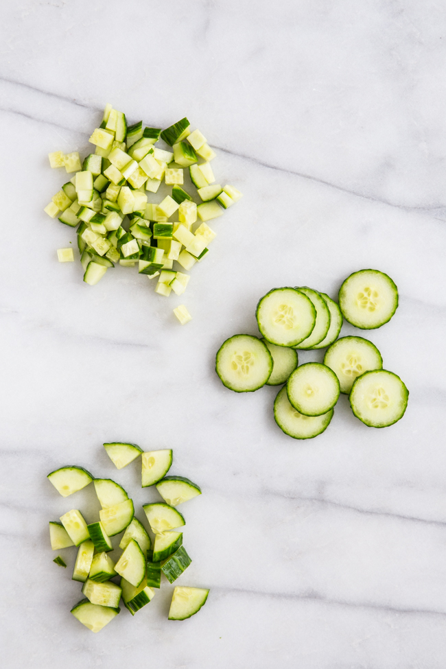How to Cut Seedless Cucumber