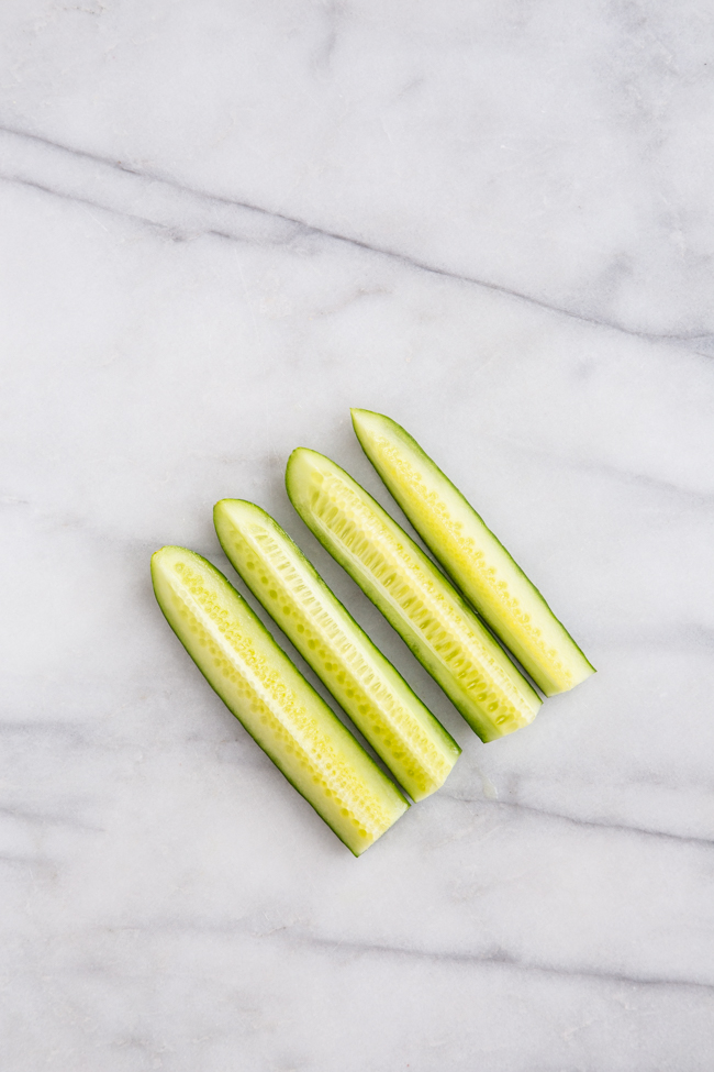 How to Cut Seedless Cucumber