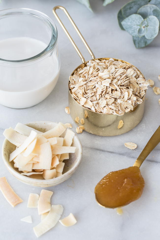 Single Serve Microwave Baked Coconut Oatmeal