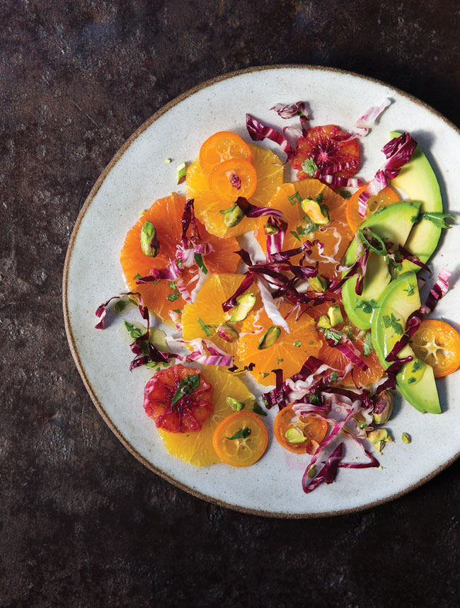 Citrus and Avocado with Lime-Cumin Vinaigrette