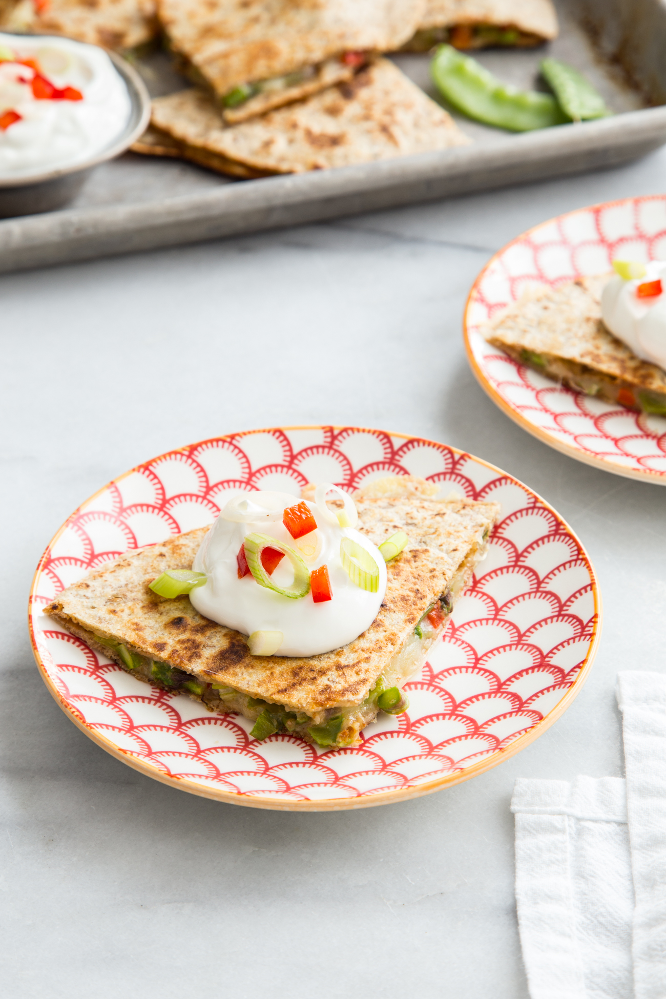 A Meatless Monday Crowd-Pleaser: Spring Vegetable Quesadillas