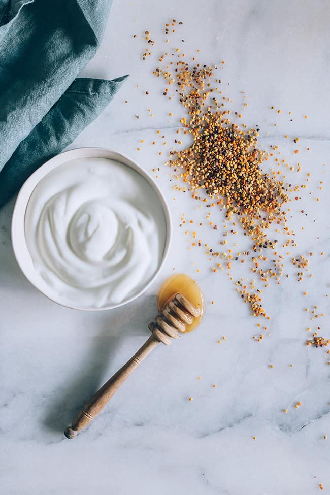 Protein-Packed Frozen Yogurt with Bee Pollen