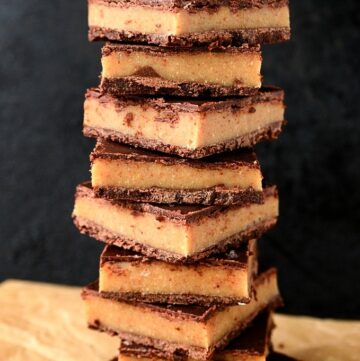 Chocolate caramel slices from Blissful Basil