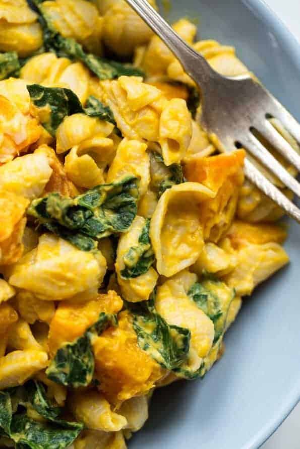 Smoky Butternut Squash Sauce with Pasta and Greens from Oh She Glows - 7 Food Blogger Recipes That Are Staples in My Home