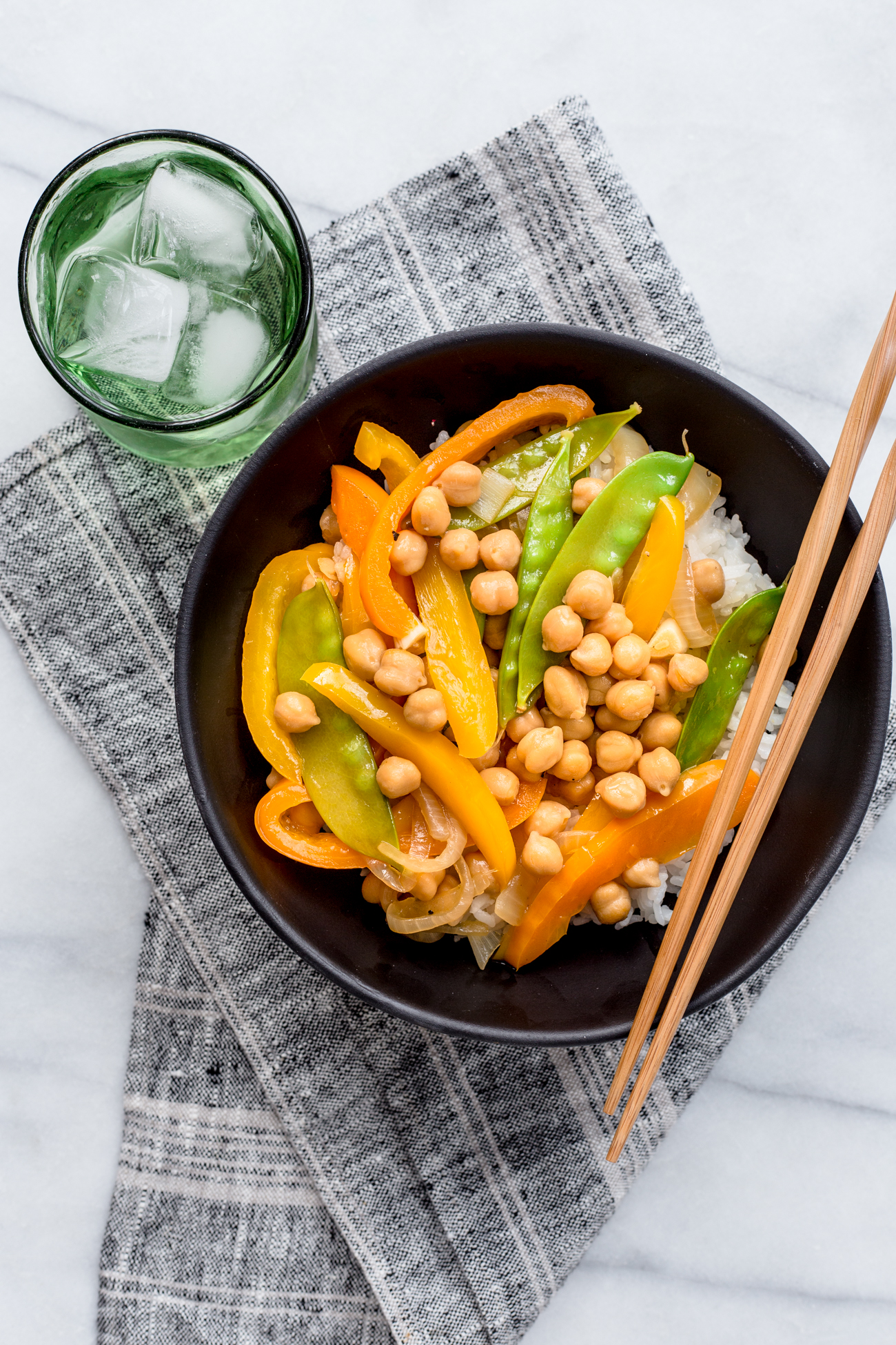 Quick Chickpea Stir Fry from Hello Veggie