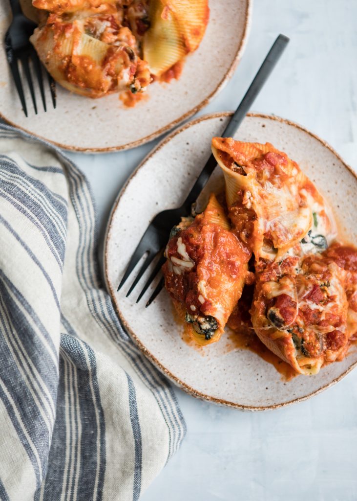 These Greens and Mushroom Stuffed Shells Are the Perfect Freezer Meal