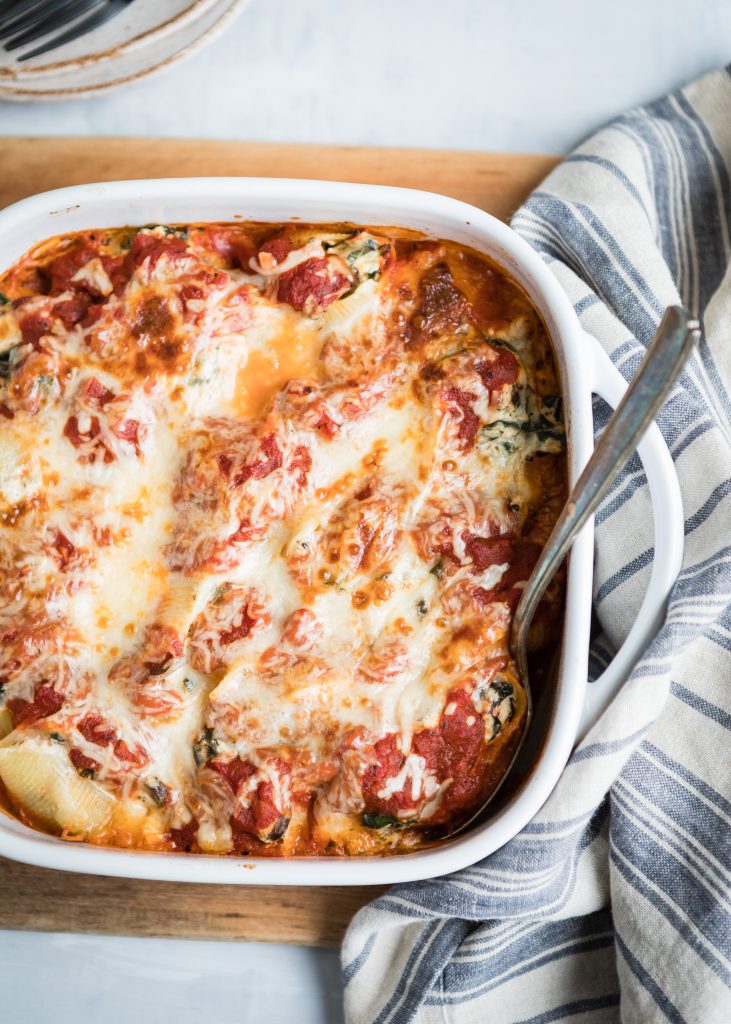 These Greens and Mushroom Stuffed Shells Are the Perfect Freezer Meal