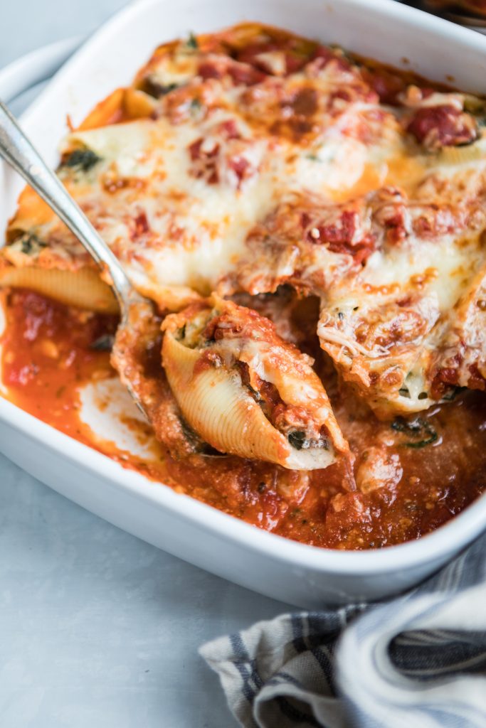 These Greens and Mushroom Stuffed Shells Are the Perfect Freezer Meal