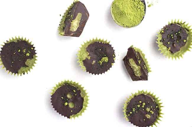 Green Tea Protein Chocolate Cups