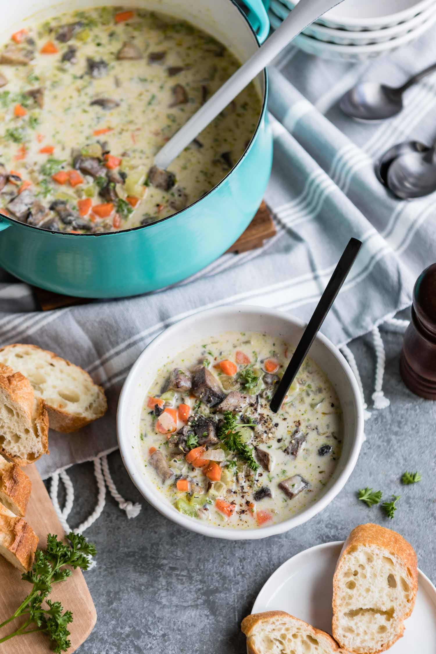 Creamy Wild Rice and Portobello Soup - Because Winter Isn't Over Yet ...