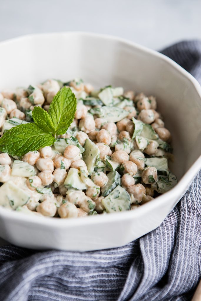 1 Recipe, 5 Different Work Lunches: Tahini Chickpea Cucumber Salad