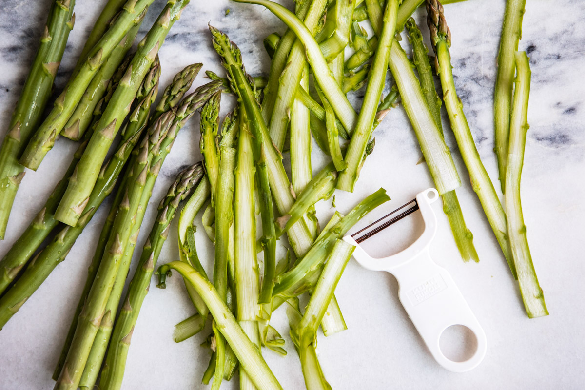 Lemony Shaved Asparagus Linguine + How to Get More Protein Into Your Pasta Dinners 