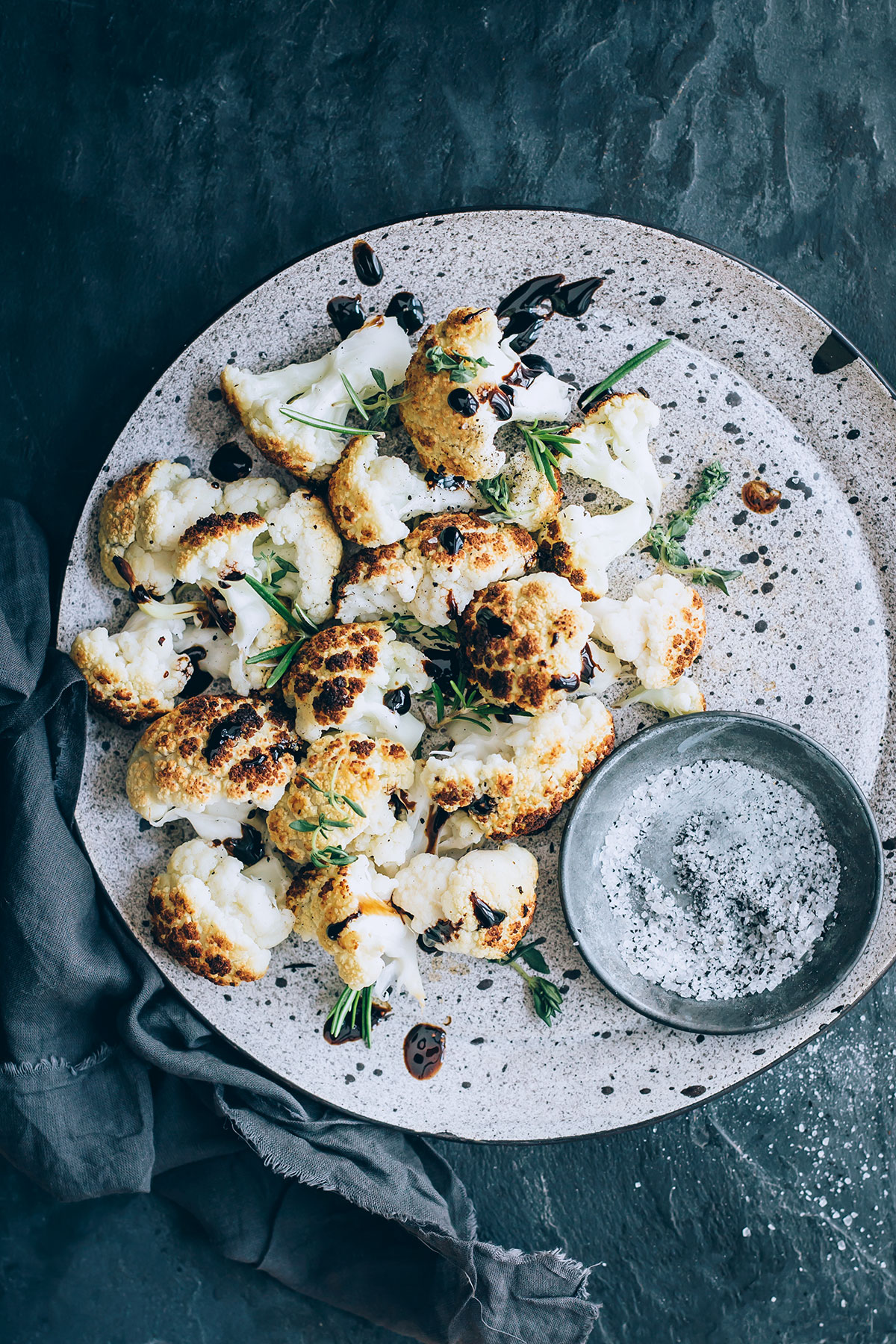 Blackened Balsamic Cauliflower from The Plantpower Way Italia