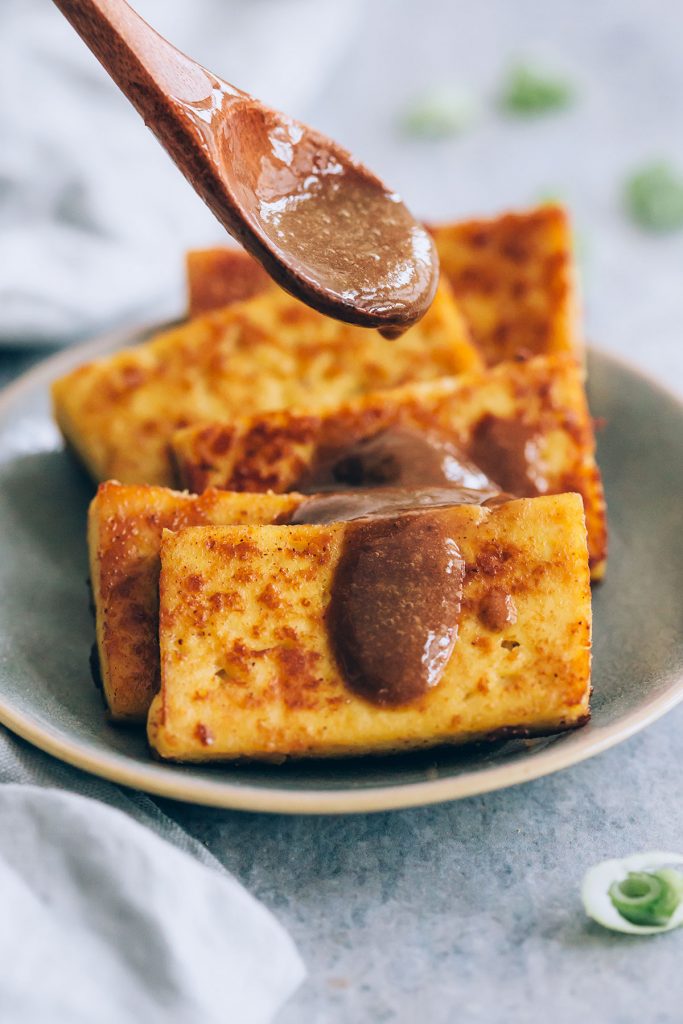 The Ideal Meal Prep Salad: Miso-Almond Power Salad with Baked Tofu