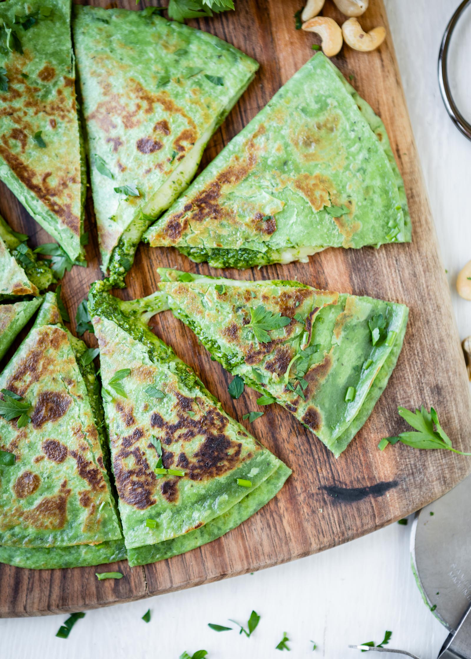 These Green Goddess Quesadillas Are Dinner Goals | Hello Veggie