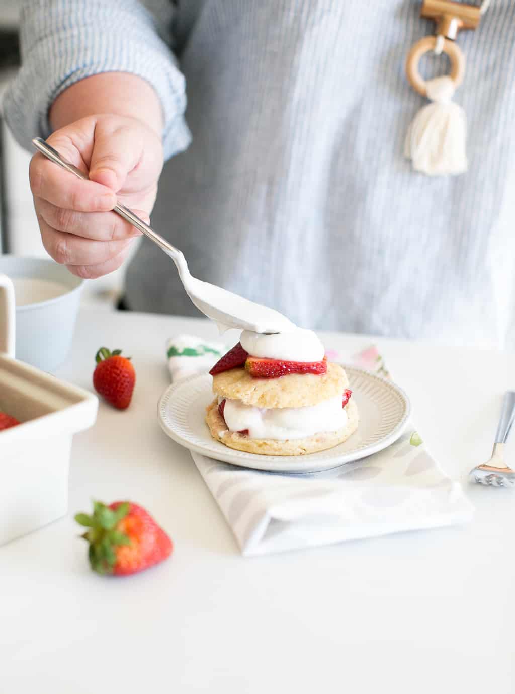 This Strawberry Maca Shortcake Will Be Your Go-To Summer Dessert