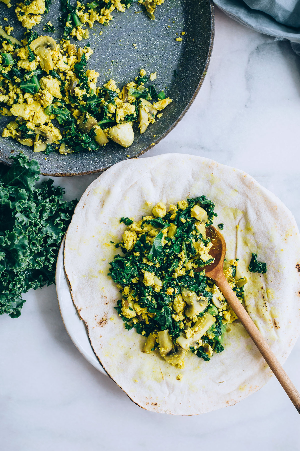 Make-and-Freeze Tofu Scramble Wraps for Busy Mornings