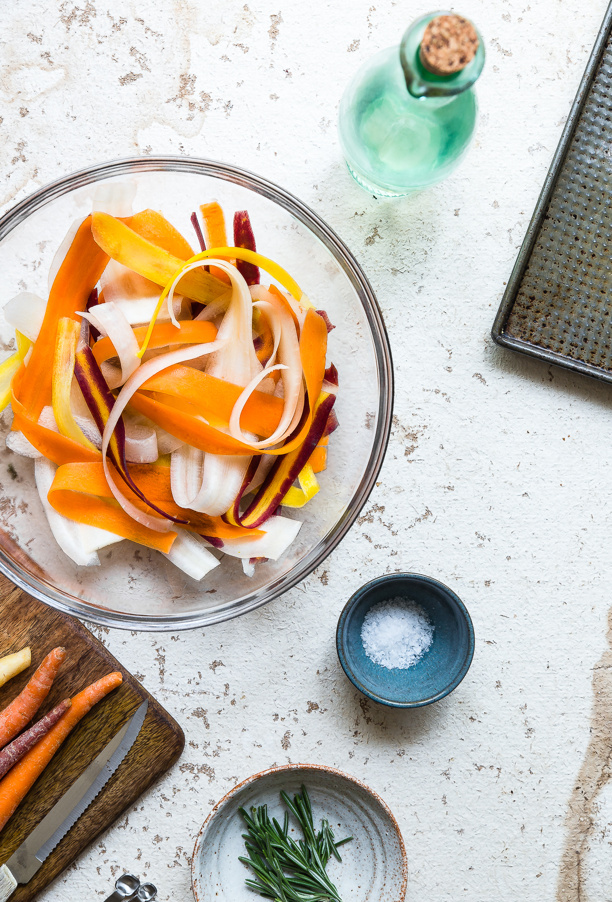 Baked Carrot Crisps with Rosemary and Sea Salt