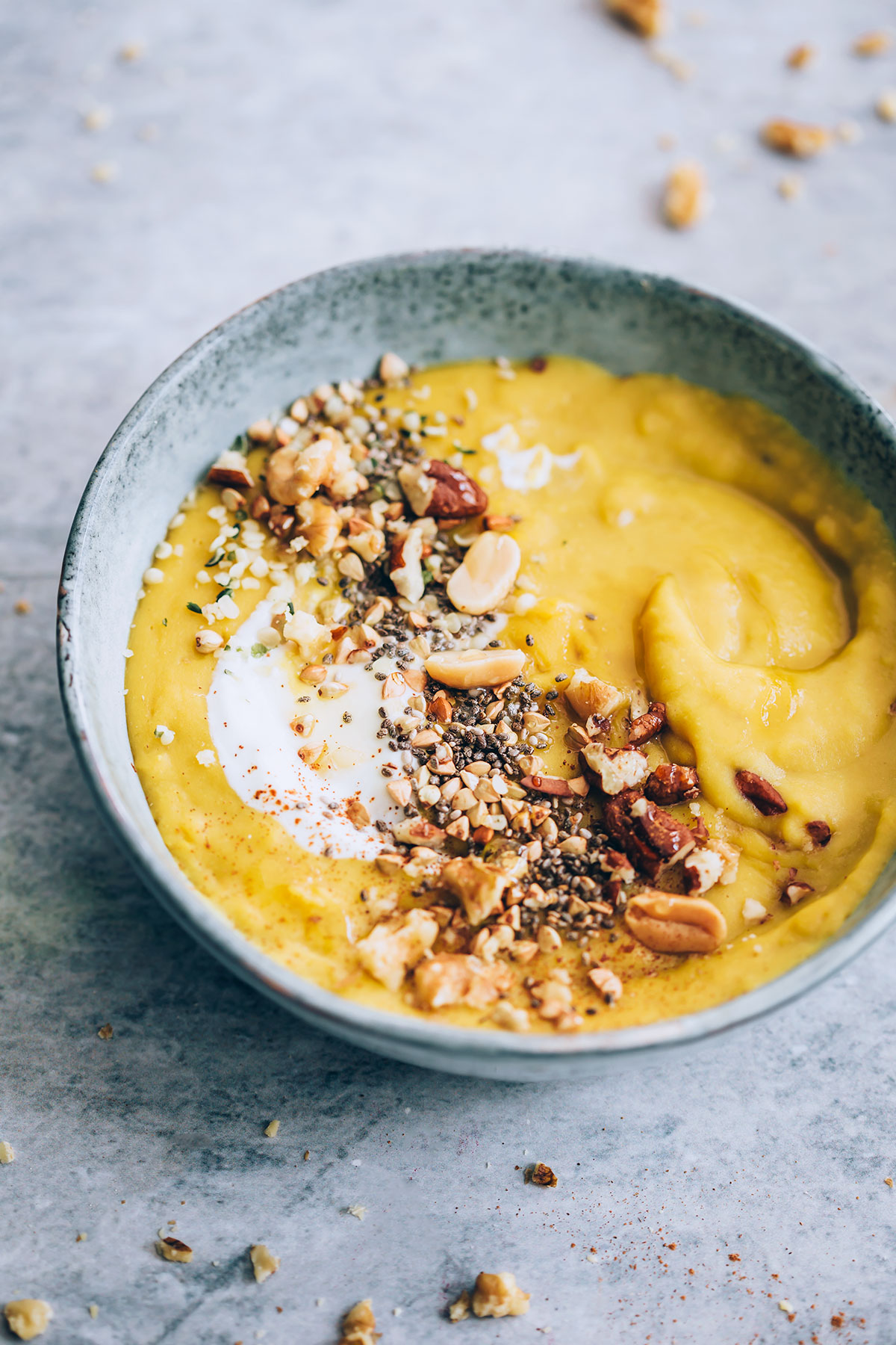 5-Ingredient Curried Butternut Red Lentil Soup