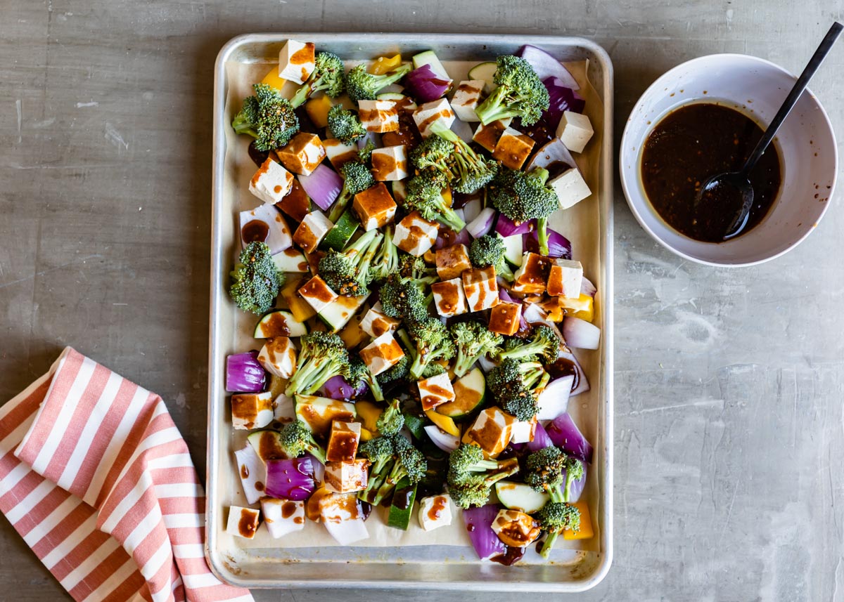 Sheet Pan Hoisin Tofu and Vegetables