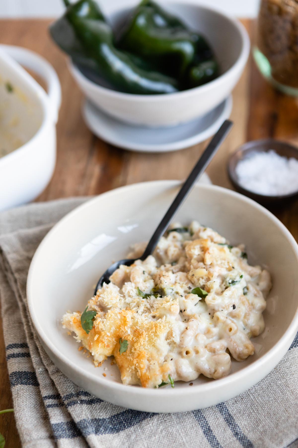 Sharp Cheddar and Roasted Poblano Mac & Cheese