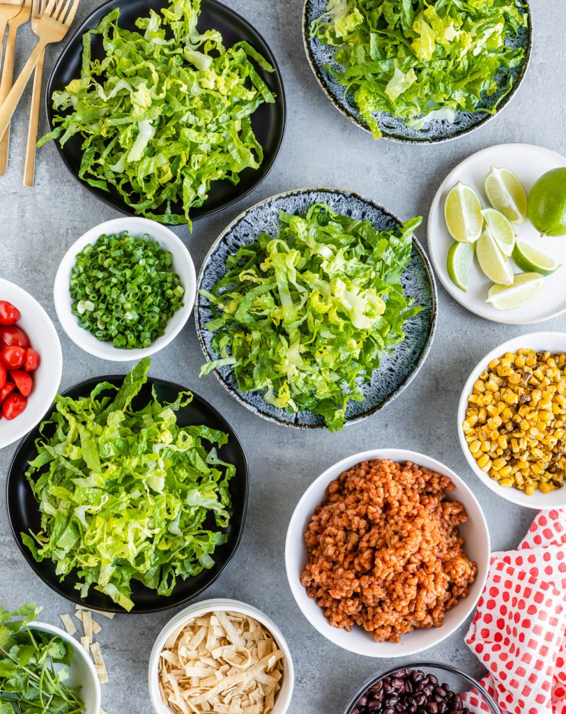 Ridiculously Big Vegetarian Taco Salad