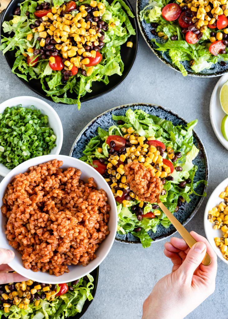 Ridiculously Big Vegetarian Taco Salad