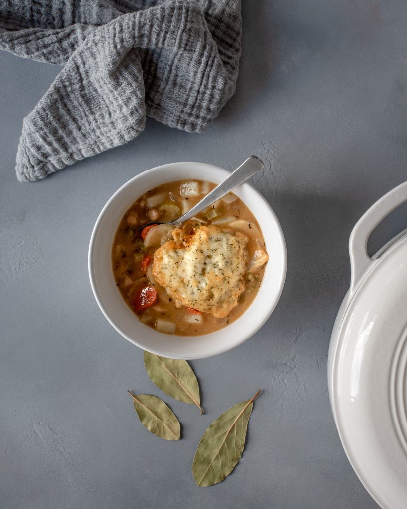 Vegetarian Chickpeas and Dumplings