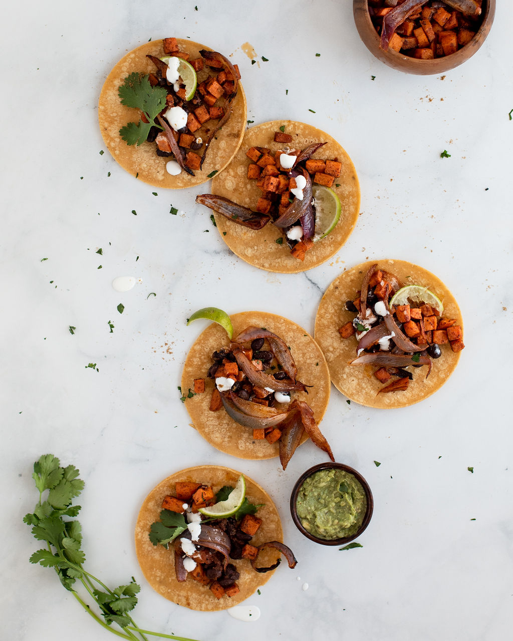 Black Bean and Cumin-Roasted Sweet Potato Tacos