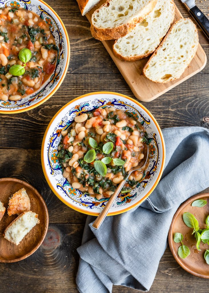 Slow Cooker Tuscan Bean Soup-4 | Hello Veggie