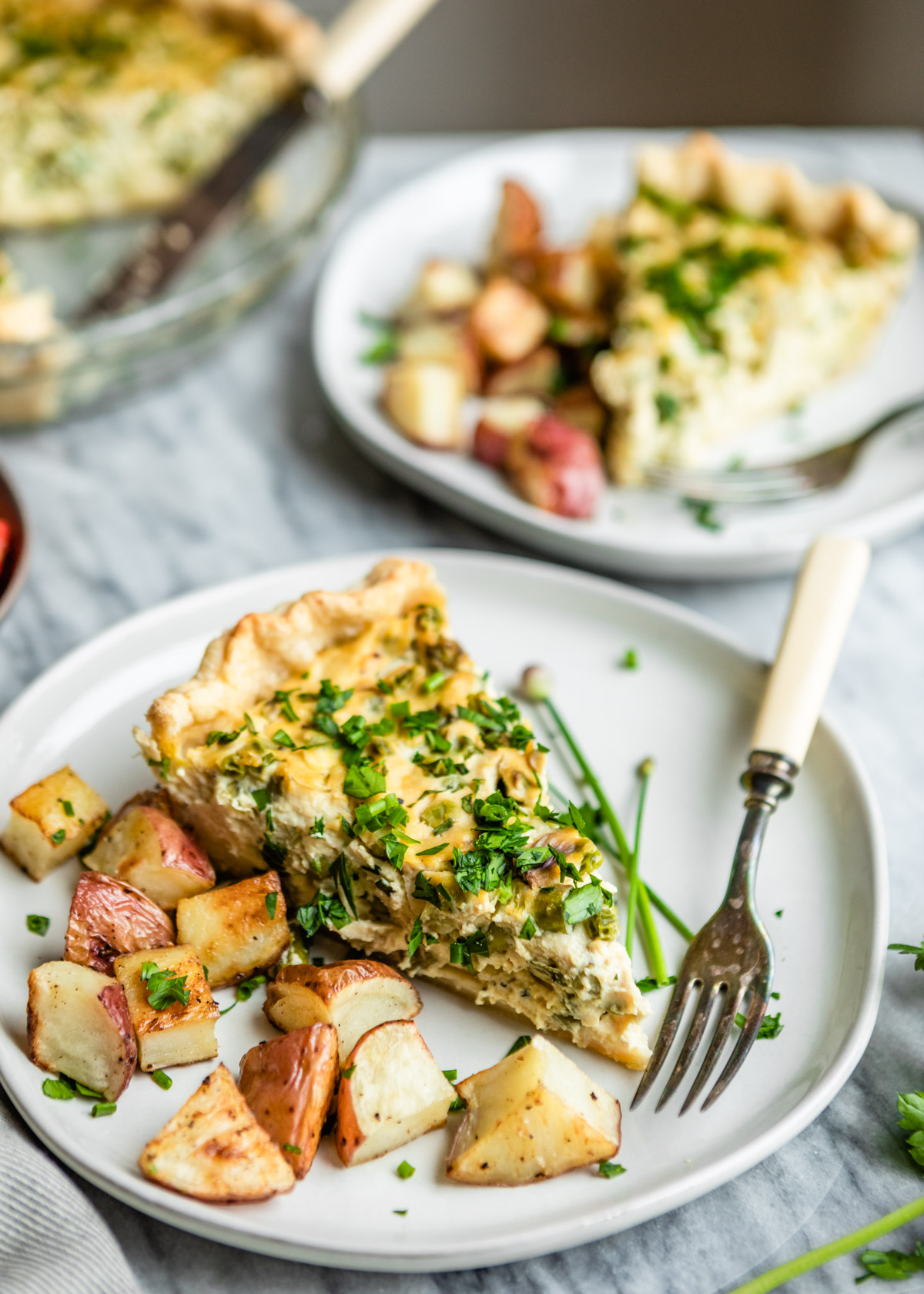 Vegan Spring Vegetable Quiche | Hello Veggie