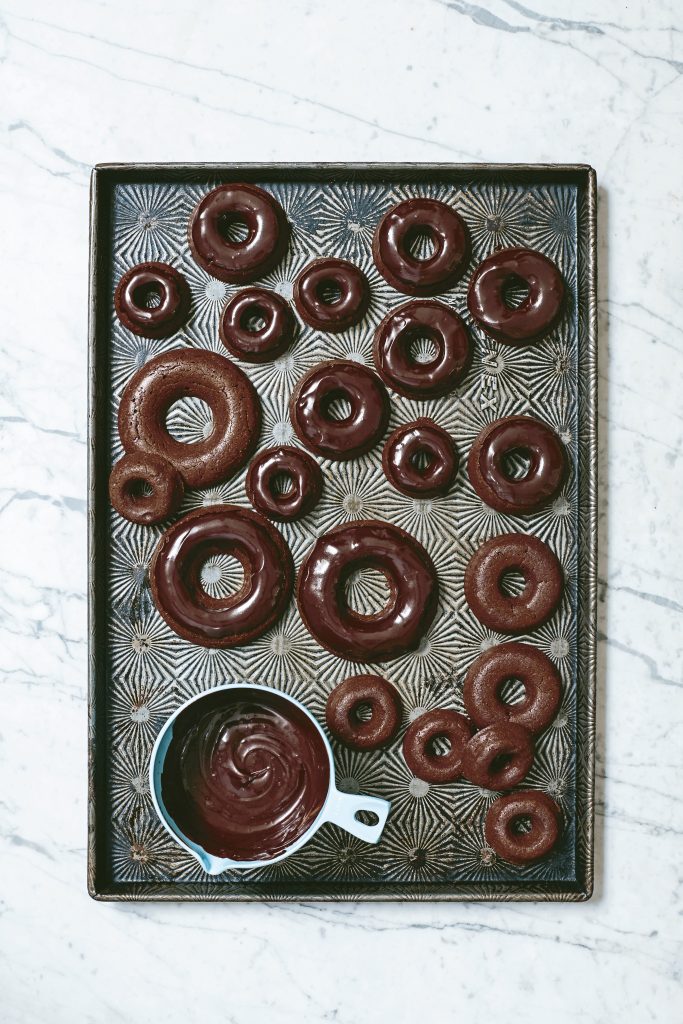 Vegan Triple Chocolate Doughnuts