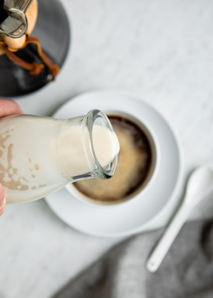 DIY Oat Milk Coffee Creamer 3 Ways | HelloVeggie.co