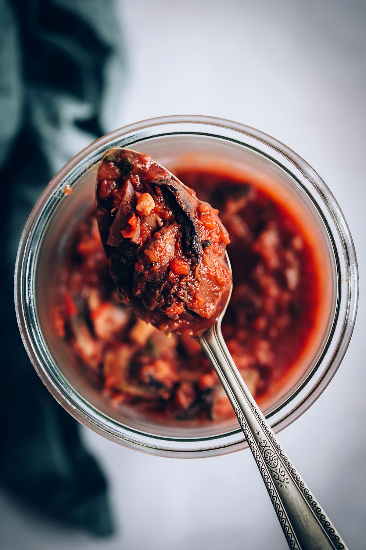 Make & Freeze Mushroom Pasta Sauce from Hello Veggie