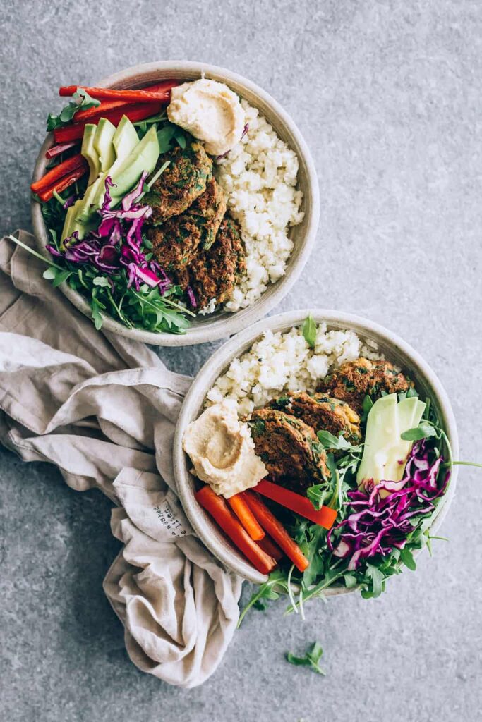 Cauliflower Falafel Power Bowls