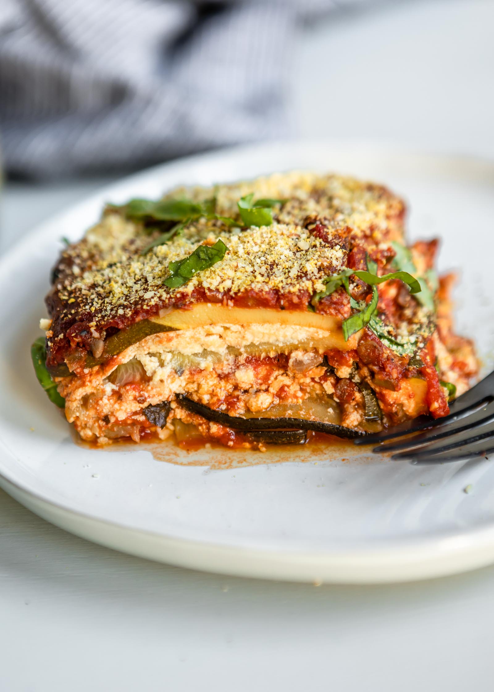 Vegan Zucchini Lasagna with Tofu Ricotta | Hello Veggie