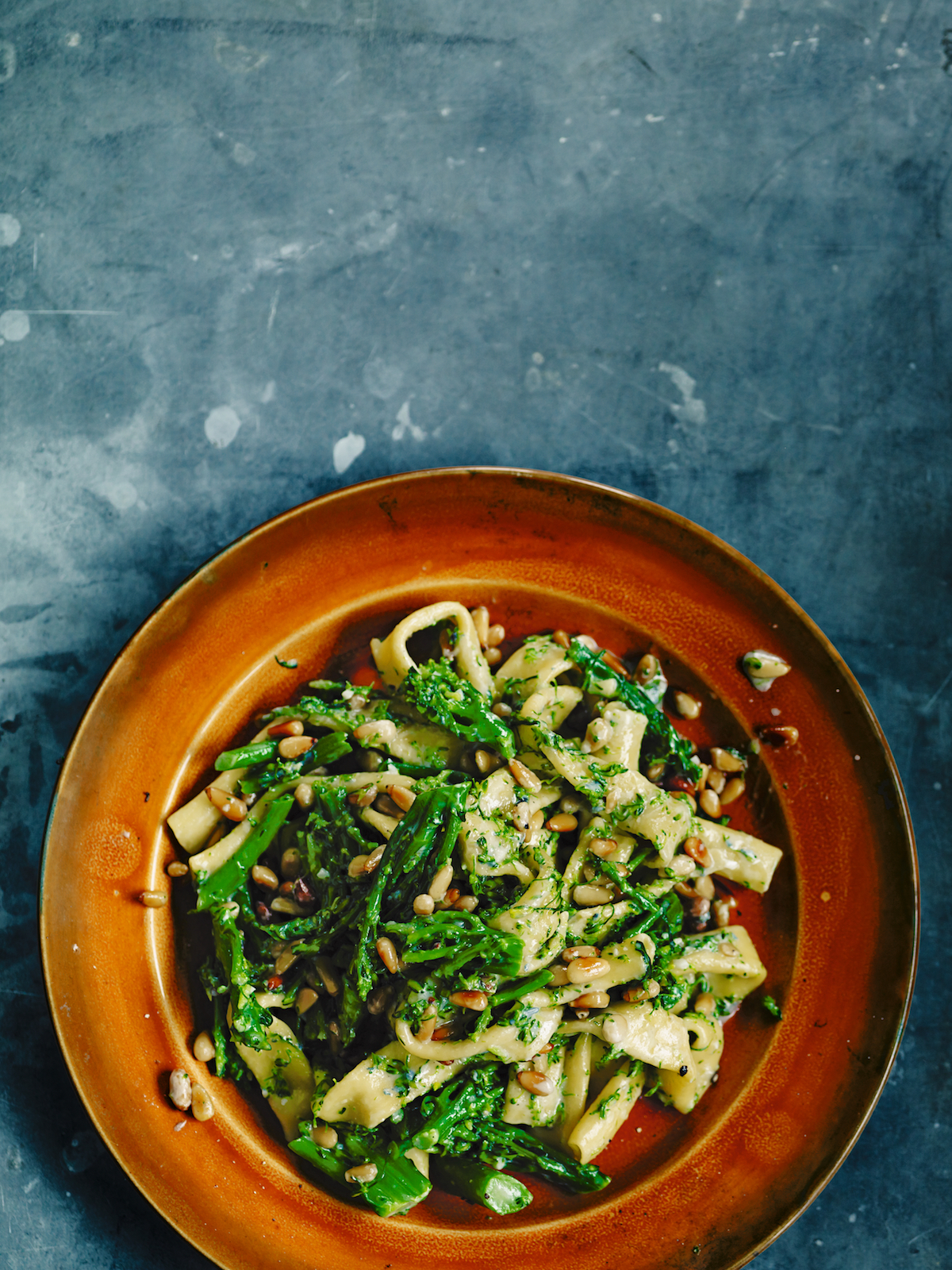 Ziti with Broccoli and Toasted Pine Nuts