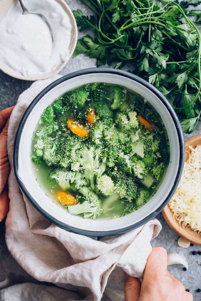 Heathier Cream of Broccoli Soup