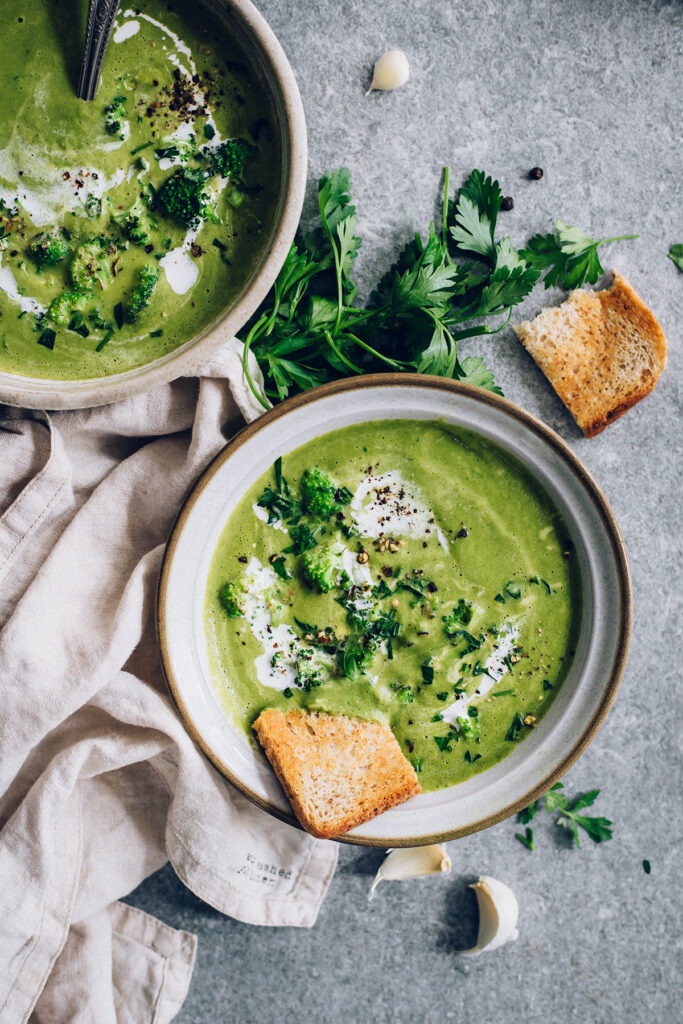 Cream of Broccoli Soup - A Healthier Version